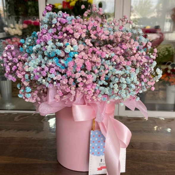 Гипсофила в розовой коробке  в Армянске