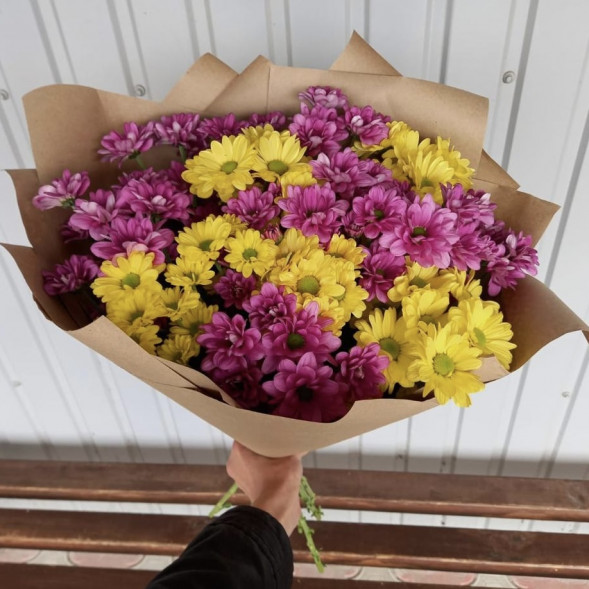 Букет 9 хризантем в Армянске